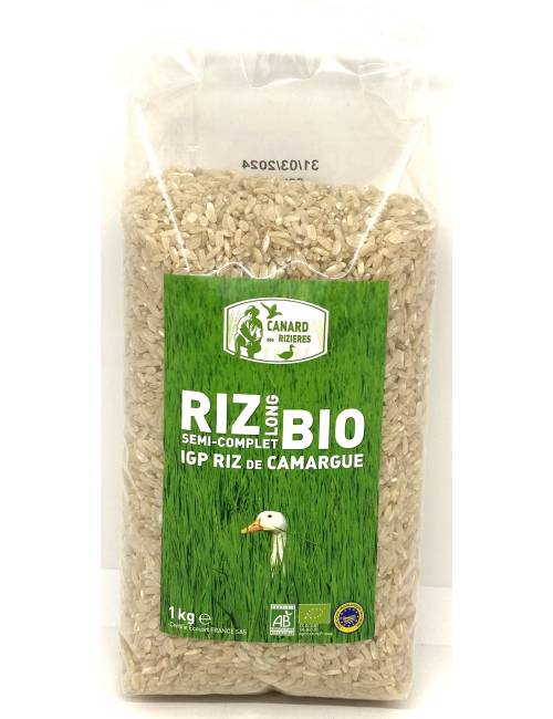 Riz blanc semi complet bio 1kg