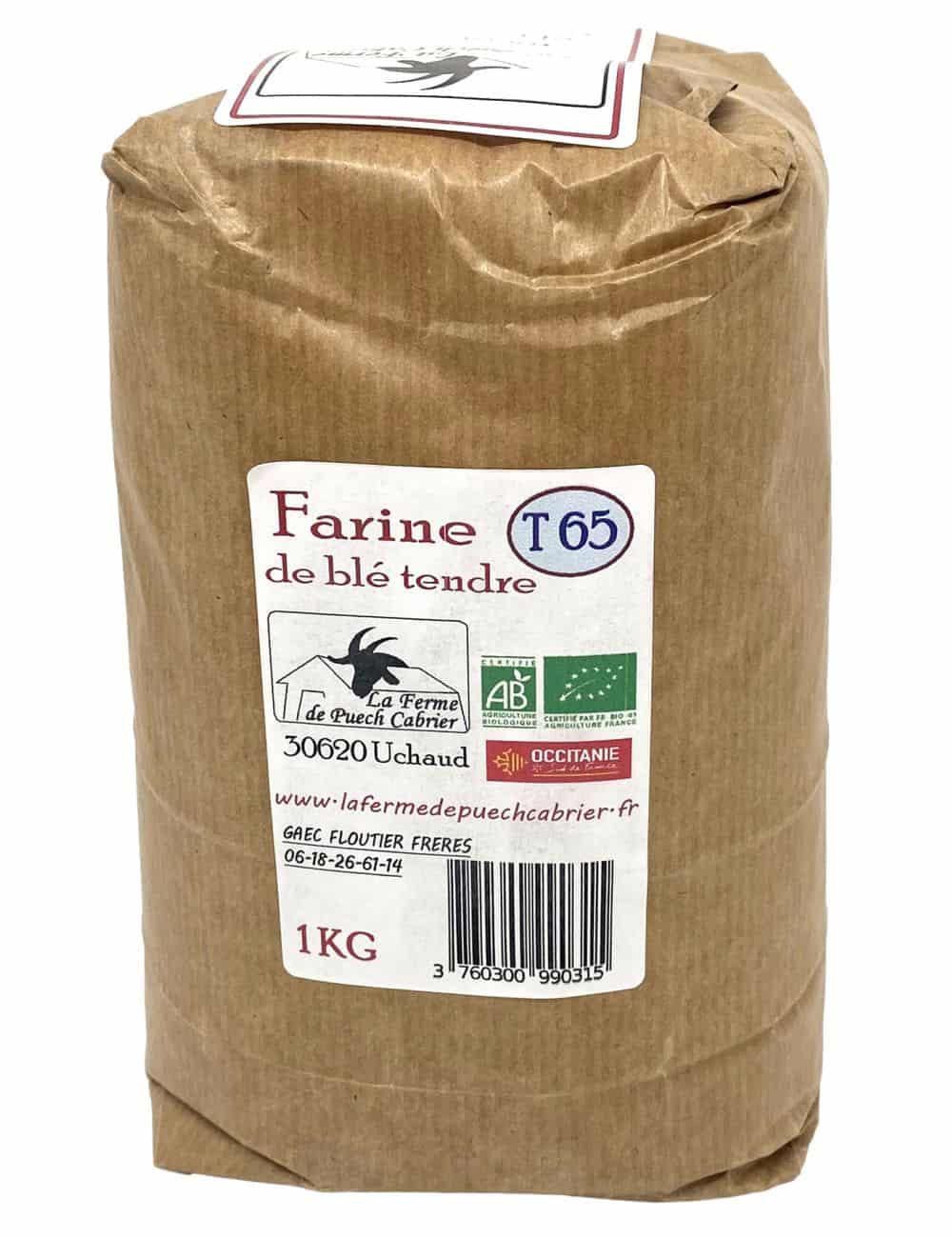 Farine de blé tendre T65 1kg