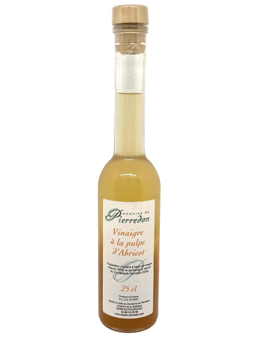 Vinaigre à la pulpe d'abricot 25cl