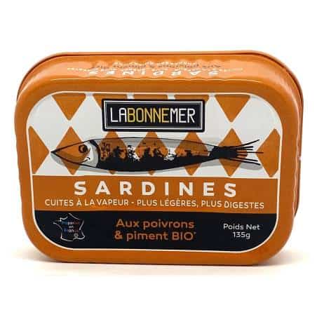 Sardines aux poivrons et piment bio 135g