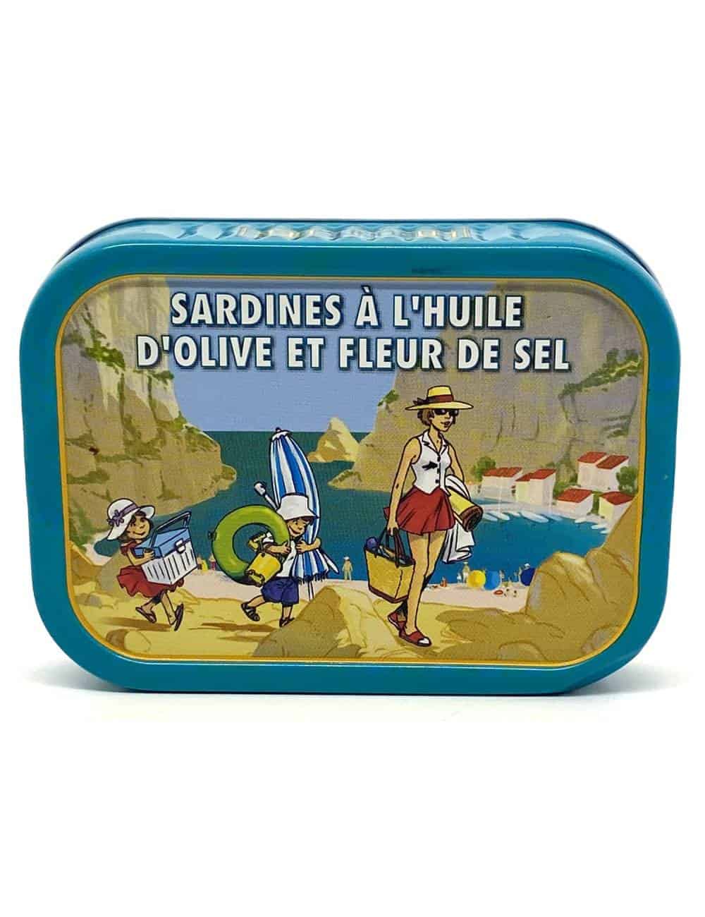 Sardines à l'huile d'olive et fleur de sel 115g