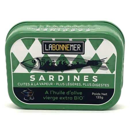 Sardines à l'huile d'olive vierge extra 135g