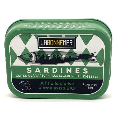 Sardines à l'huile d'olive vierge extra 135g