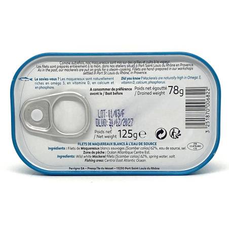 Filet de maquereaux blancs 125g