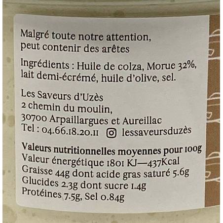 Brandade de morue 32% 200g