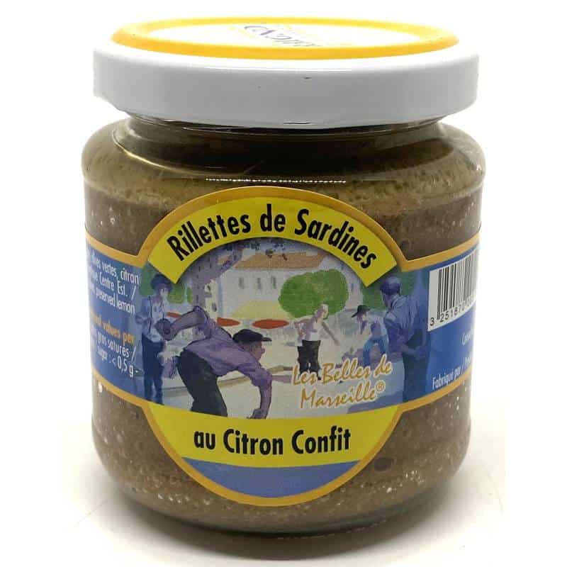 Rillettes de sardines au citron confit 110g