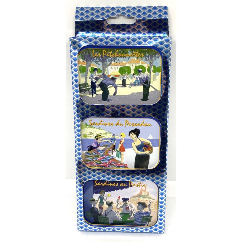 Coffret 3 boîtes de sardines 3x115g