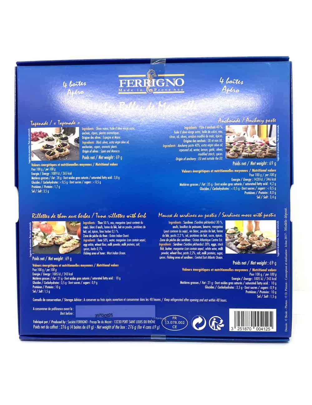 Coffret Apéro 4x69g