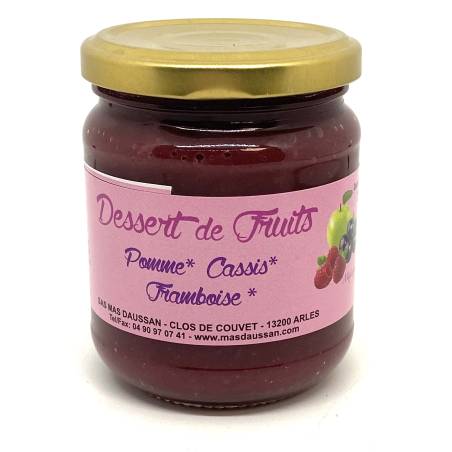 Dessert Pomme/cassis Framboise 210g