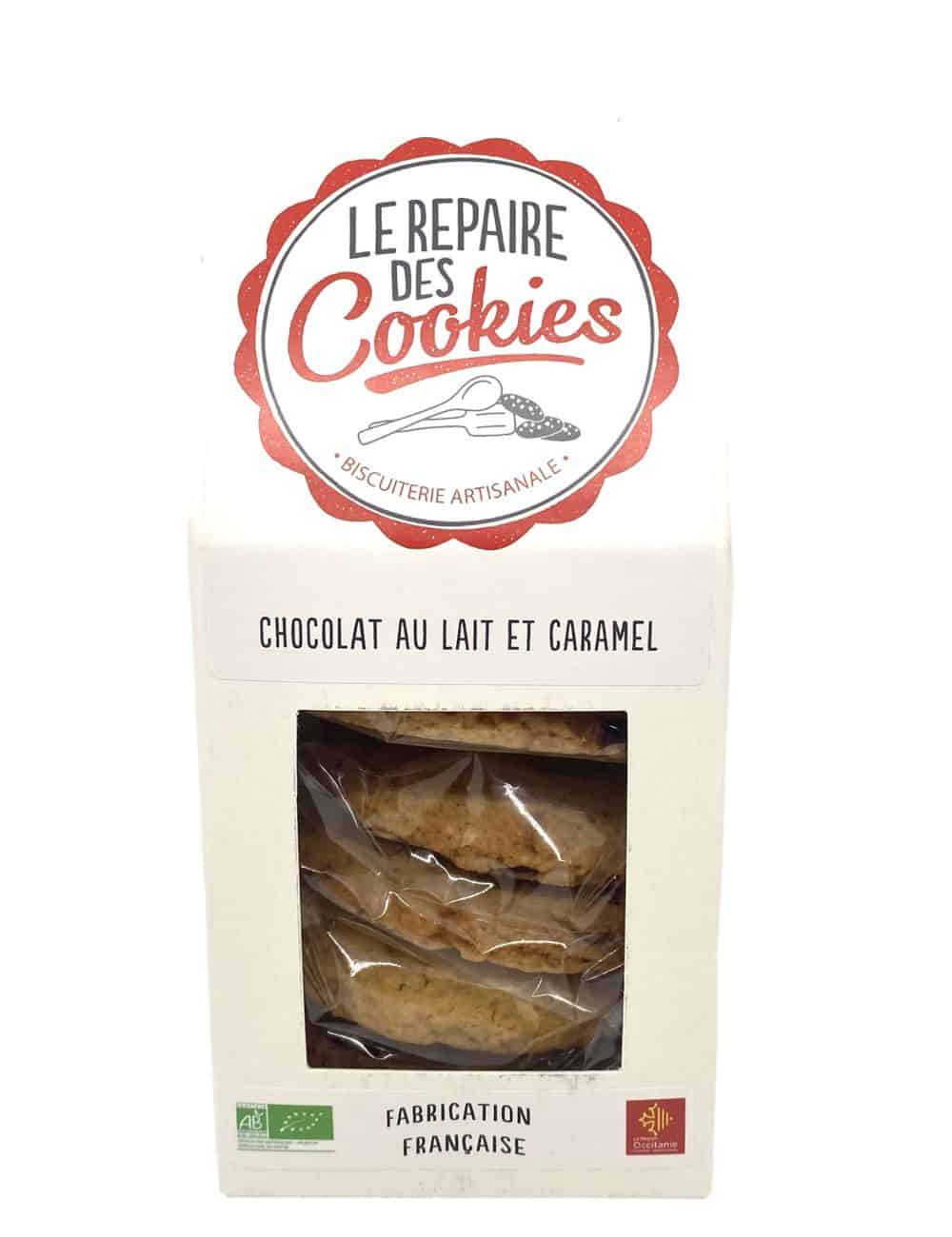 Cookies Chocolat au lait et caramel 130g