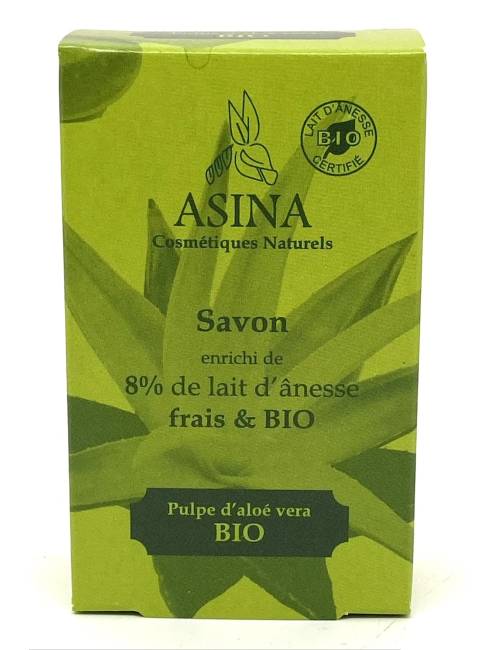 Savon Pulpe d'Aloé vera lait d'ânesse bio 100g
