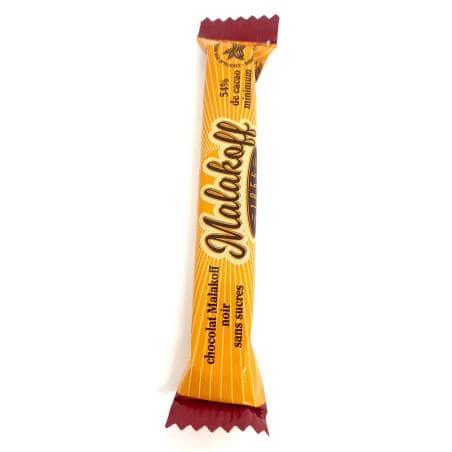 Barre chocolat Noir sans sucre 20g