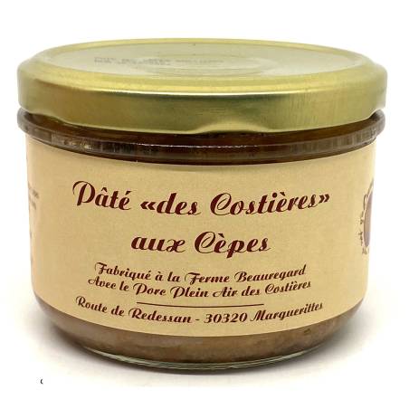 Pâté des Costières aux cèpes 185g