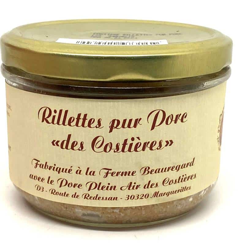 Rillettes pur porc "des Costières" 185g