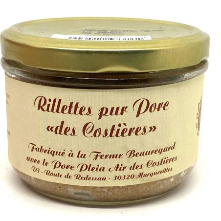 Rillettes pur porc "des Costières" 185g