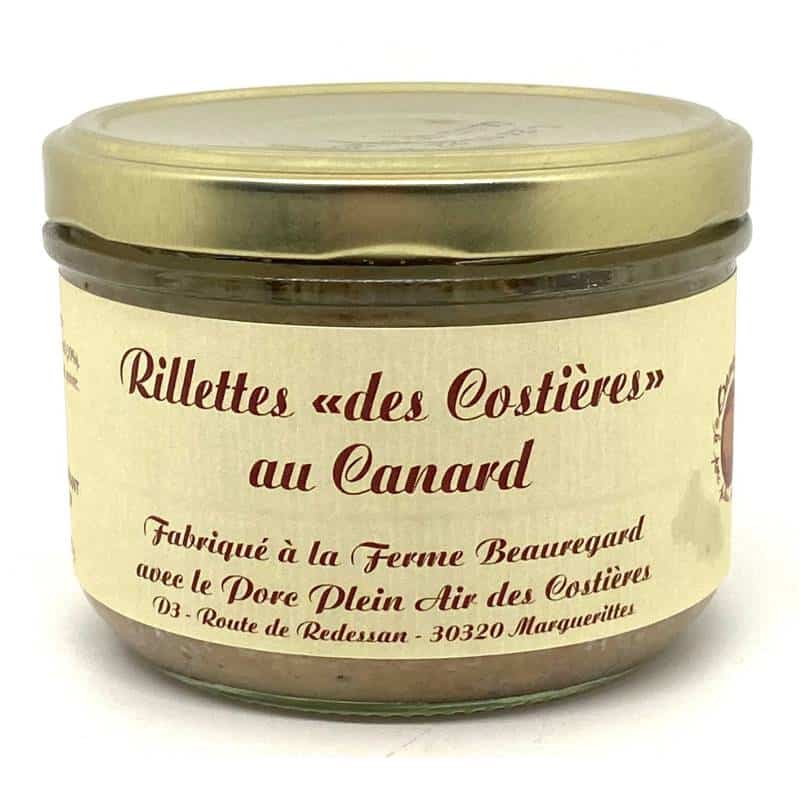 Rillettes de canard "des Costières" 185g