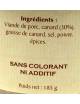 Rillettes de canard "des Costières" 185g