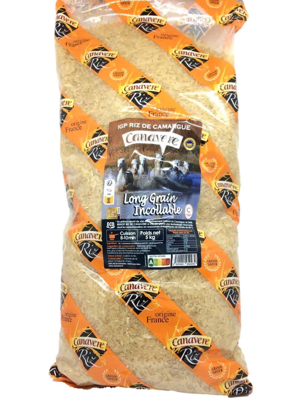 Riz long grain incollable 5kg
