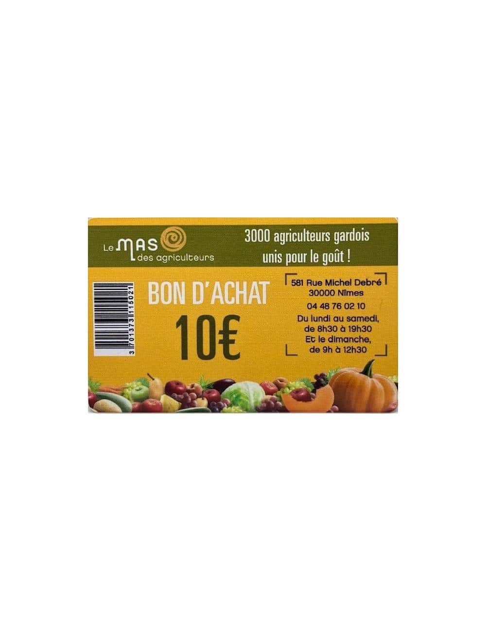 Bon d'achat 10€