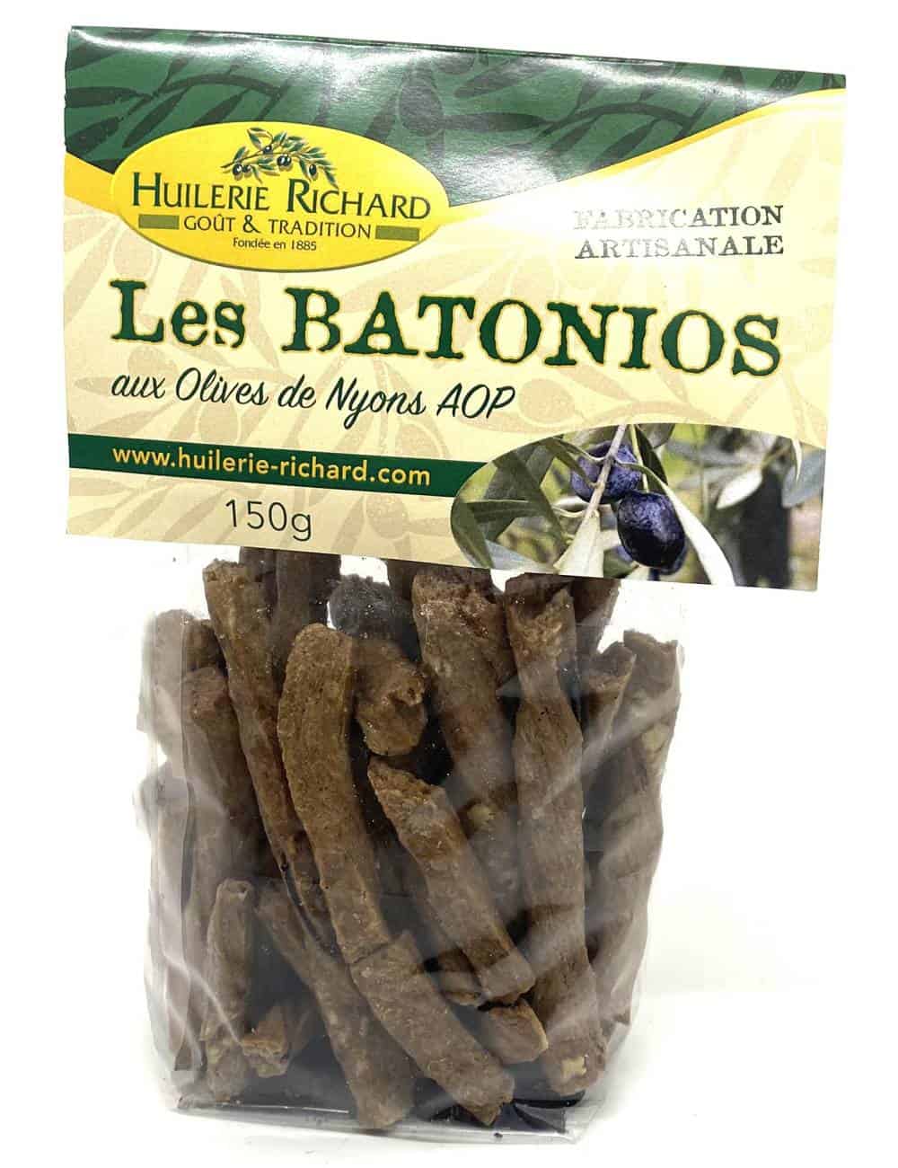 Batonios aux olives de Nyons AOP 150g
