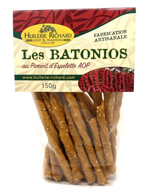 Batonios au piments d'Espelette AOP 150g
