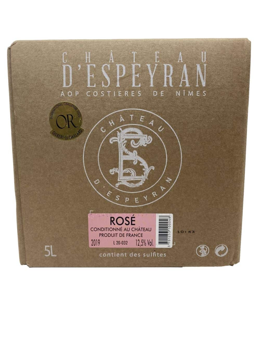 Domaine d'Espeyran rosé BIB 5L
