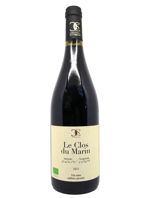 Le Clos du Marin sans sulfites ajoutés 75cl -