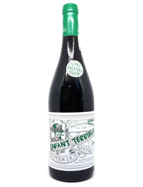 Enfant terrible rouge sans sulfites 75cl - Maison Sinnae