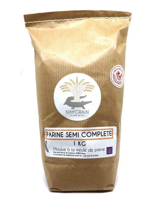 Farine semi-complète 1kg