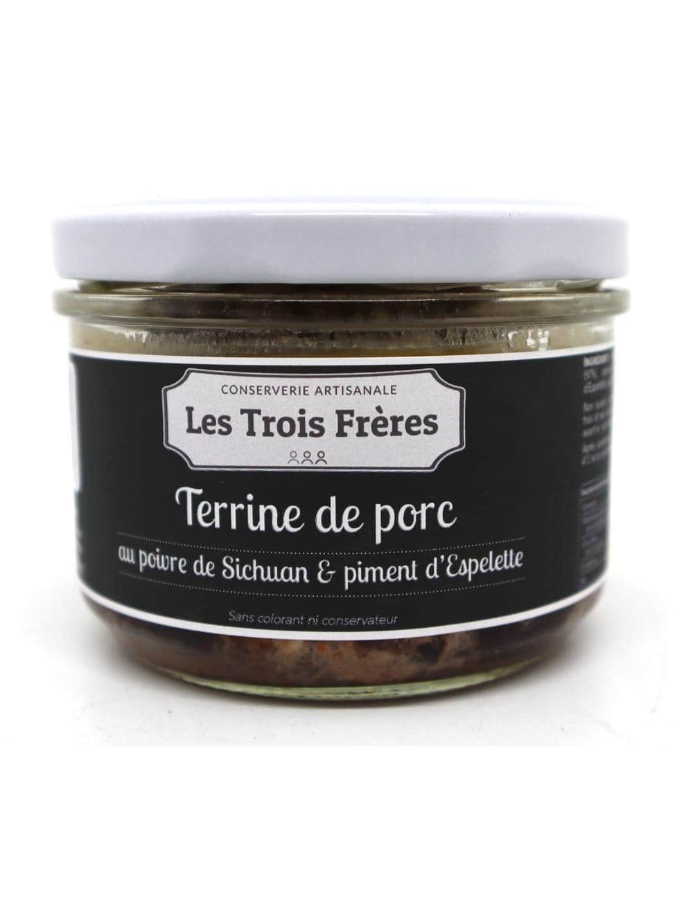 Terrine de porc au poivre de Sichuan et piment d'Espelette 180g