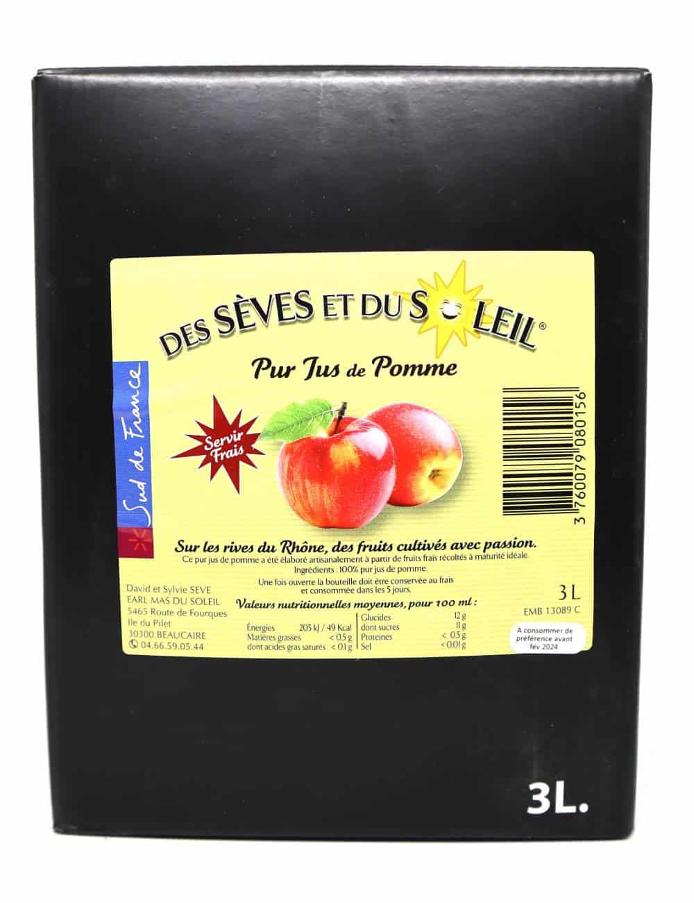 BIB Jus de pomme 3L