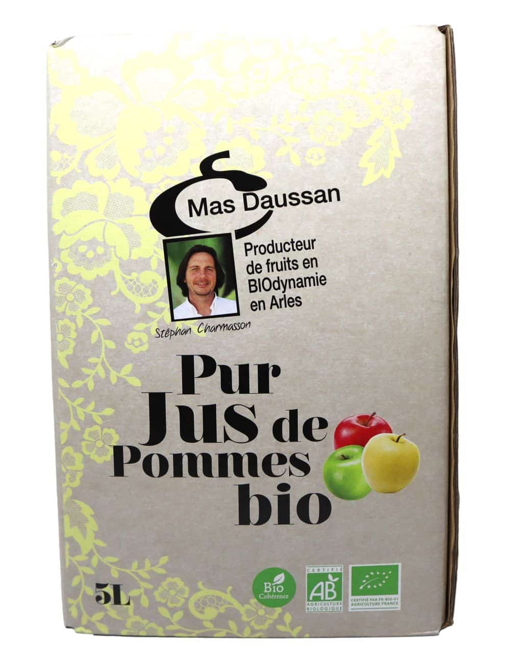 Pur jus de pomme Bio 5L