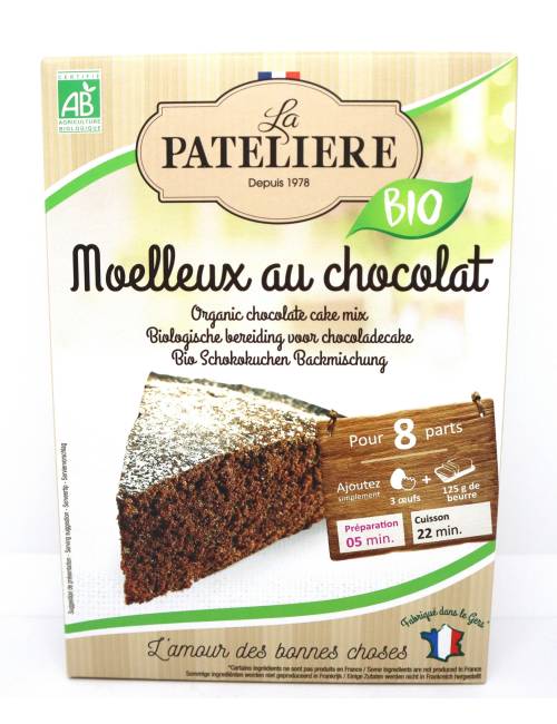 Préparation de moelleux au chocolat bio