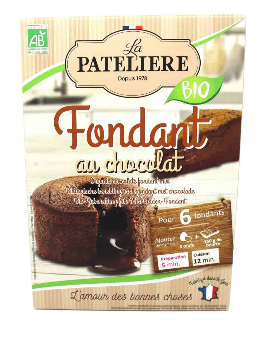 Préparation de fondant au chocolat bio