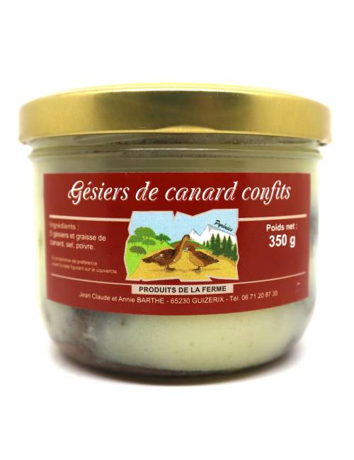 Gésiers de canard confits 350g