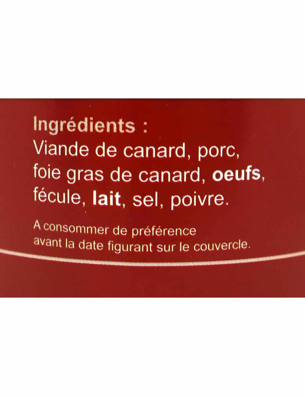 Terrine de canard 180g