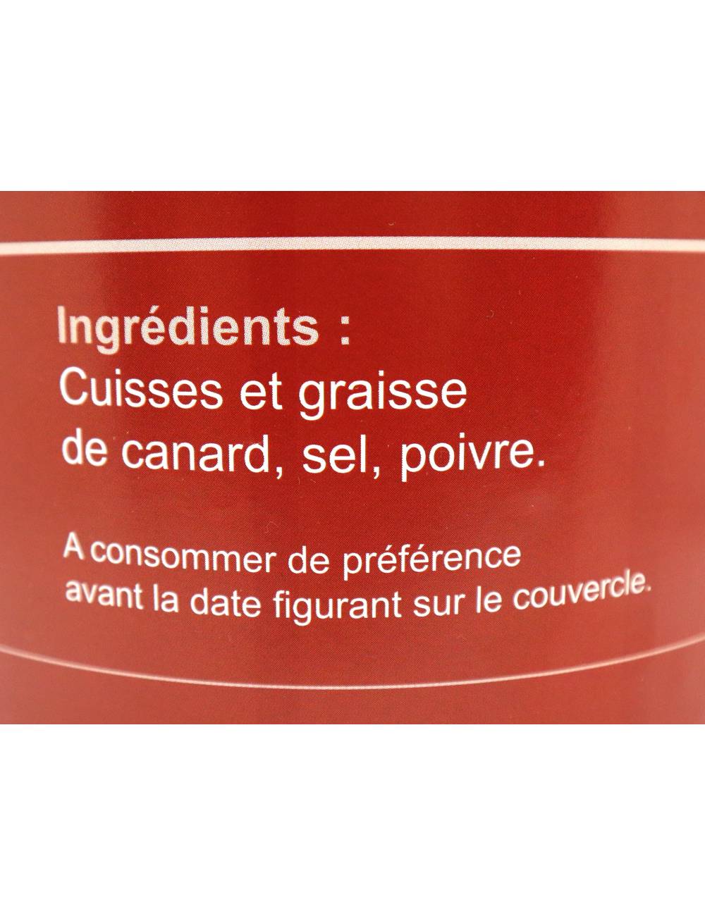 Confit de canard 4 cuisses 1300g