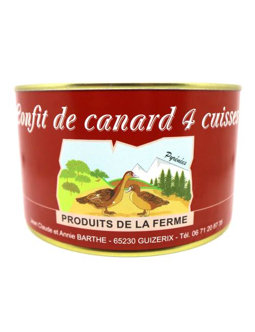 Confit de canard 4 cuisses 1300g