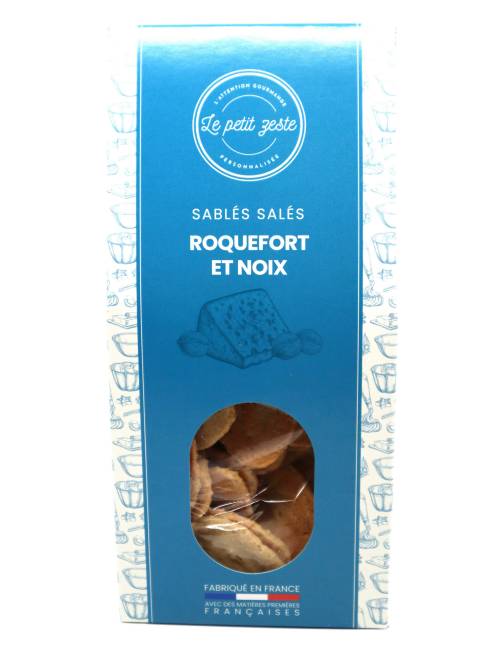 Sablés roquefort et noix 100g
