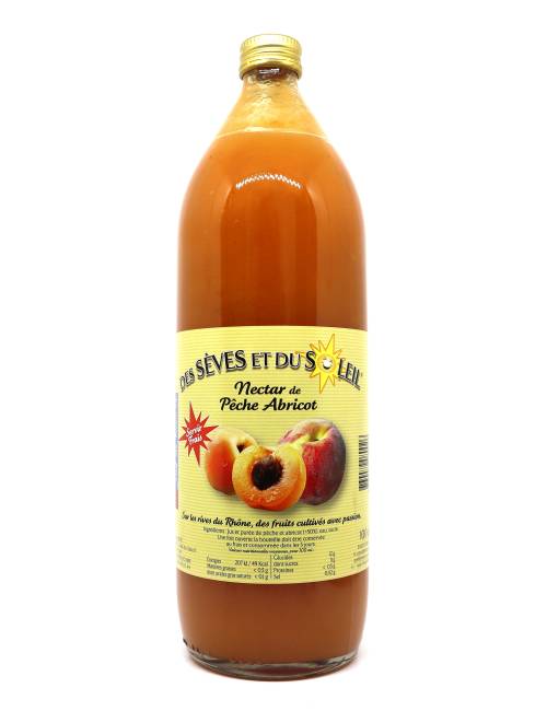 Nectar de pêche et abricot 1L