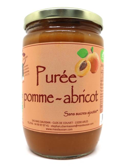 Purée de pomme abricot 620g