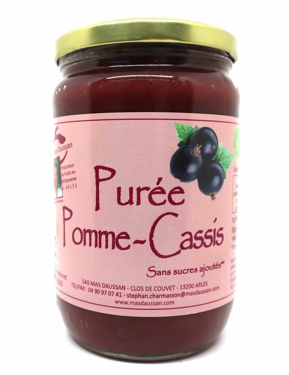 Purée de pomme cassis 620g