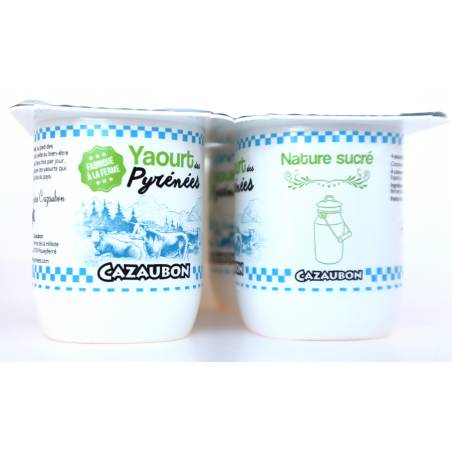 Yaourt fermier Nature sucré 4x125g