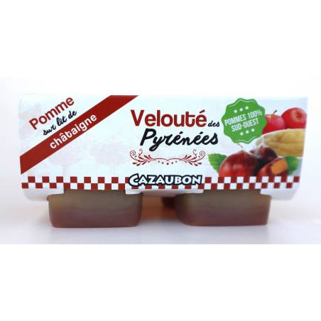 Velouté Pomme sur lit de châtaigne 4x125g