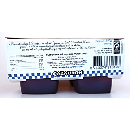 Velouté Pomme Myrtille et Cassis 4x125g