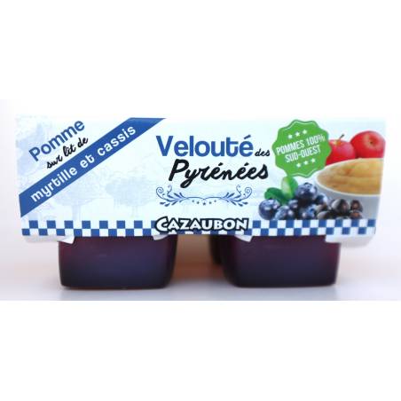 Velouté Pomme Myrtille et Cassis 4x125g