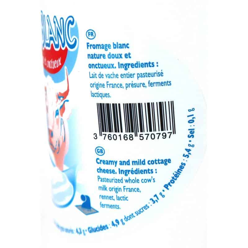 Fromage blanc nature 500g