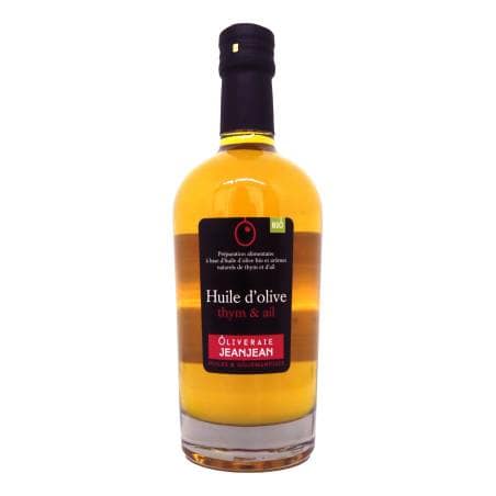 Huile d'olive Thym et Ail Bio 50cl