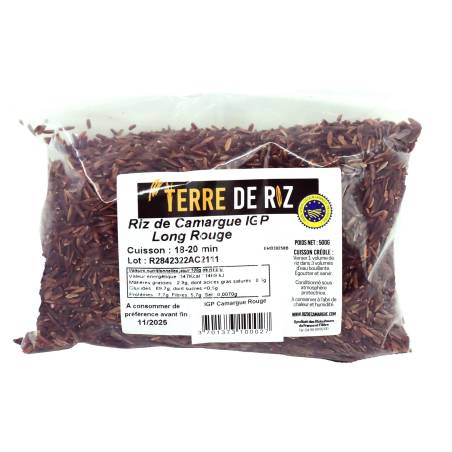 IGP Riz Camargue Long Rouge 500g