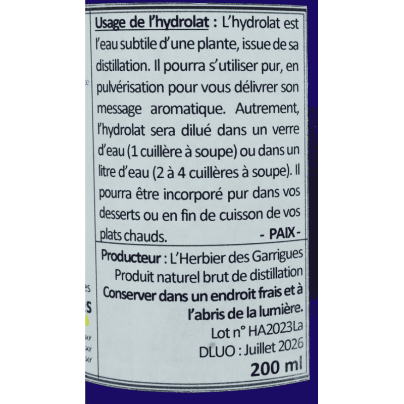 Hydrolat Lavande fine spray 200ml